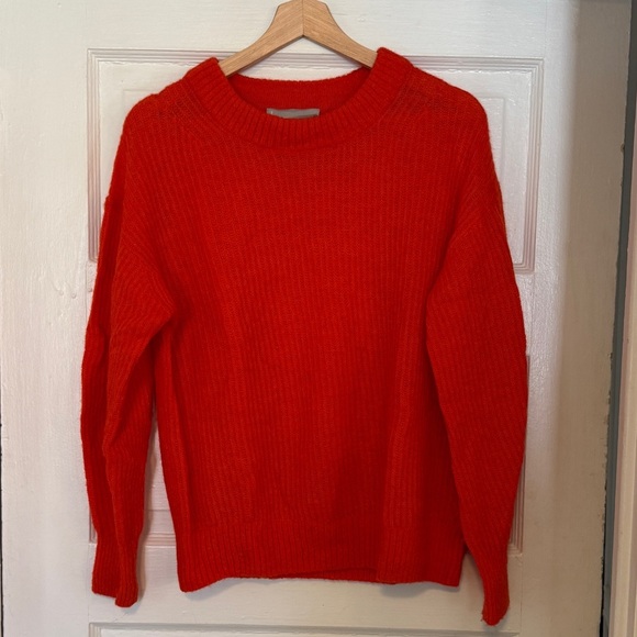 Everlane Red Orange Alpaca Sweater - Picture 1 of 3